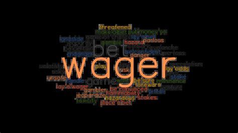 another word for wager